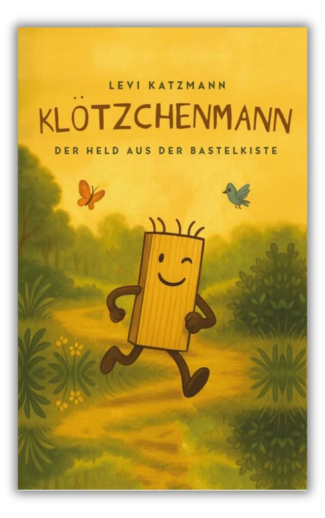 Klötzchenmann, ein Kinderbuch von Levi Katzmann PR